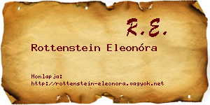 Rottenstein Eleonóra névjegykártya